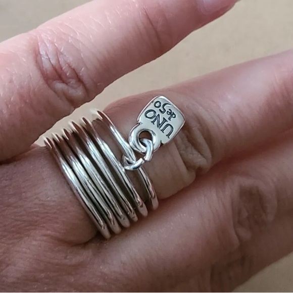 Unode50 Ring - PRISONER - Silver plated - Various sizes - Picture 10 of 11